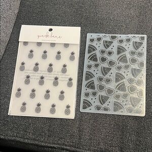 Park Lane Pineapple and Watermelon Embossing Folders
